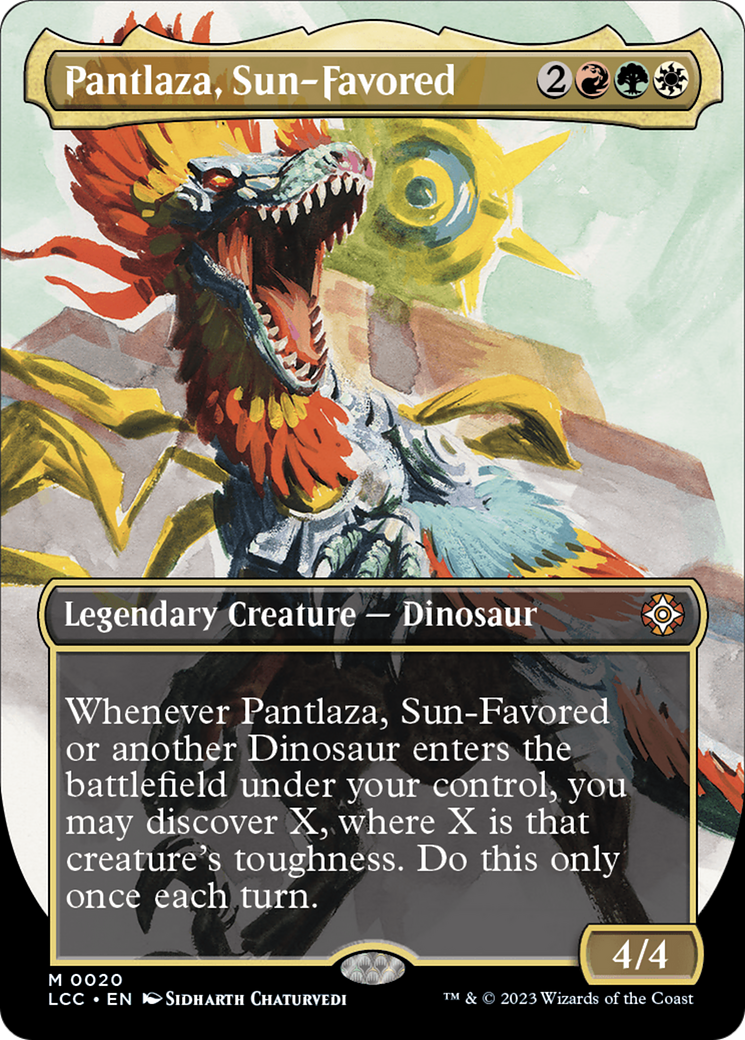 Pantlaza, Sun-Favored (Borderless) [The Lost Caverns of Ixalan Commander] MTG Single Magic: The Gathering    | Red Claw Gaming