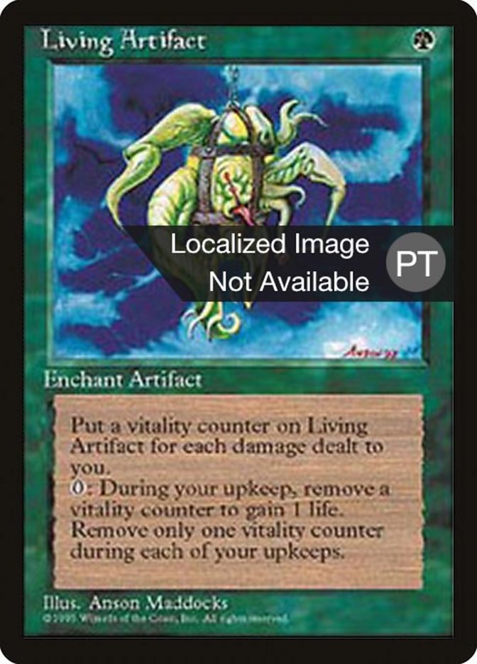 Living Artifact [Fourth Edition (Foreign Black Border)] MTG Single Magic: The Gathering    | Red Claw Gaming