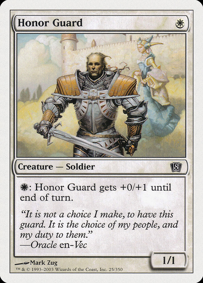 Honor Guard [Eighth Edition] MTG Single Magic: The Gathering    | Red Claw Gaming
