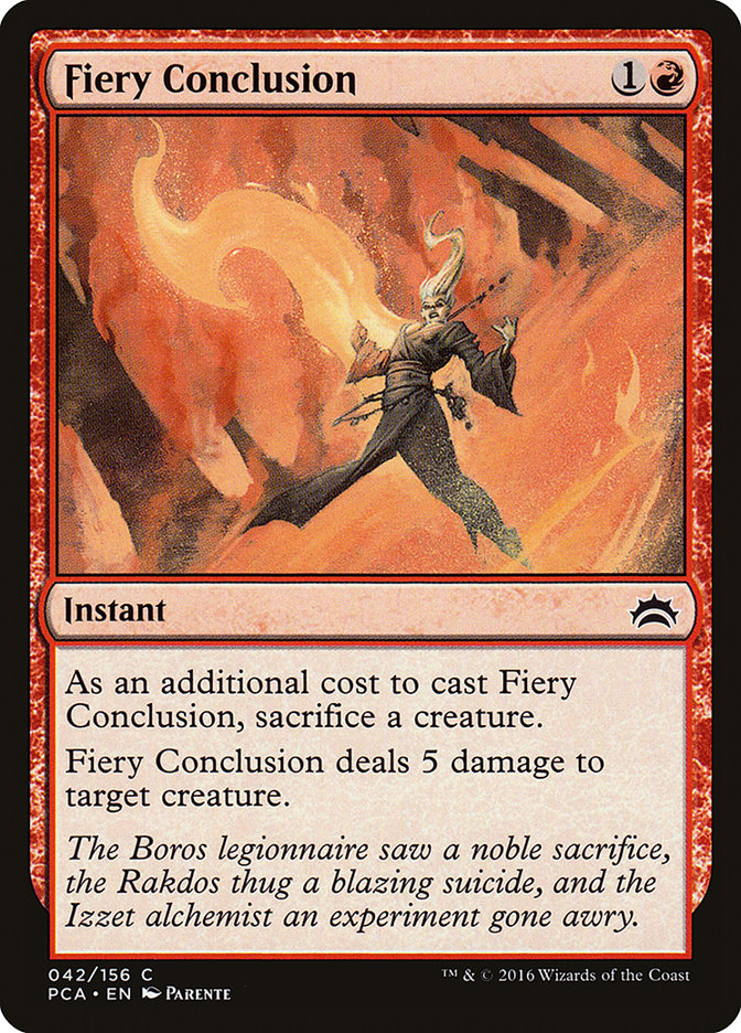 Fiery Conclusion [Planechase Anthology] MTG Single Magic: The Gathering    | Red Claw Gaming