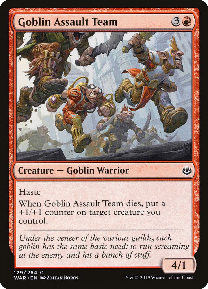 Goblin Assault Team [War of the Spark] MTG Single Magic: The Gathering    | Red Claw Gaming