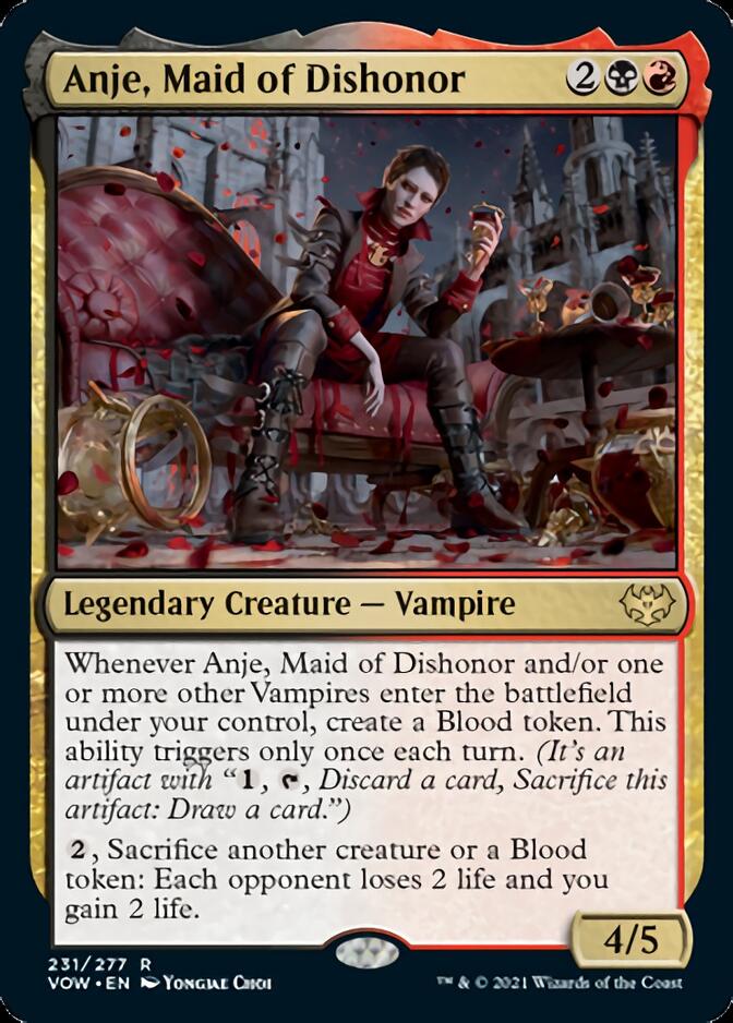 Anje, Maid of Dishonor [Innistrad: Crimson Vow] MTG Single Magic: The Gathering    | Red Claw Gaming