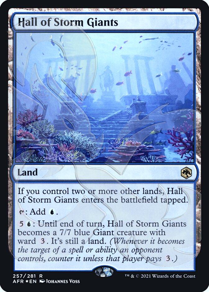 Hall of Storm Giants (Ampersand Promo) [Dungeons & Dragons: Adventures in the Forgotten Realms Promos] MTG Single Magic: The Gathering    | Red Claw Gaming