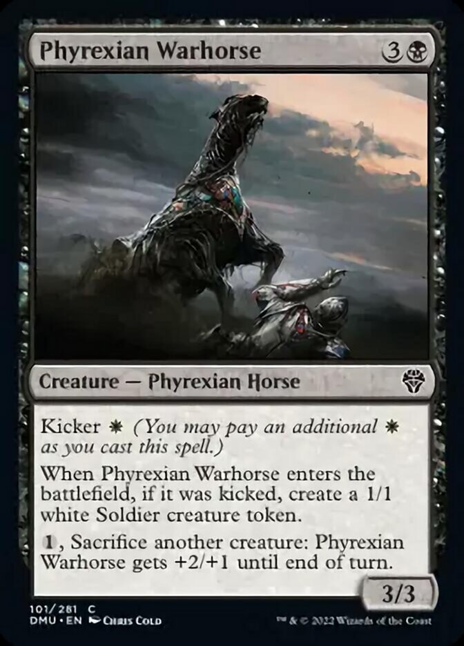 Phyrexian Warhorse [Dominaria United] MTG Single Magic: The Gathering    | Red Claw Gaming