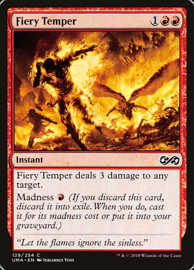Fiery Temper [Ultimate Masters] MTG Single Magic: The Gathering    | Red Claw Gaming