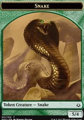 Snake // Warrior Double-Sided Token [Hour of Devastation Tokens] MTG Single Magic: The Gathering    | Red Claw Gaming