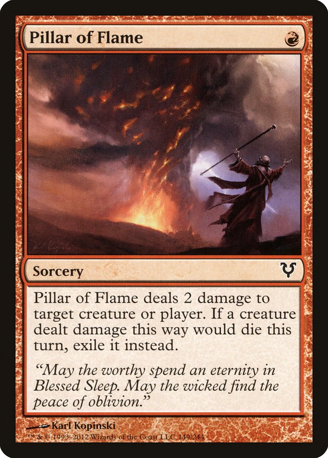 Pillar of Flame [Avacyn Restored] MTG Single Magic: The Gathering    | Red Claw Gaming