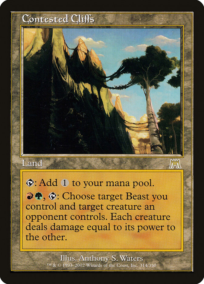 Contested Cliffs [Onslaught] MTG Single Magic: The Gathering    | Red Claw Gaming