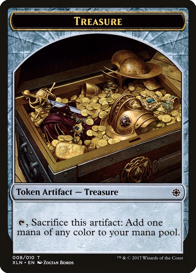 Treasure Token (008/010) [Ixalan Tokens] MTG Single Magic: The Gathering    | Red Claw Gaming