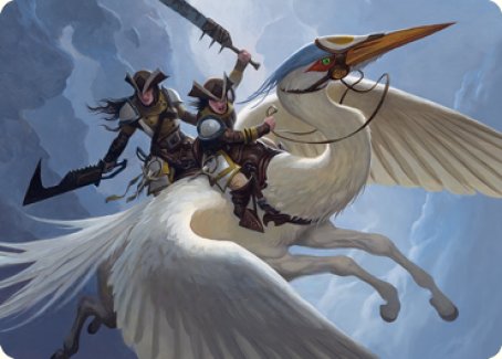 Gryffwing Cavalry Art Card [Innistrad: Crimson Vow Art Series] MTG Single Magic: The Gathering    | Red Claw Gaming