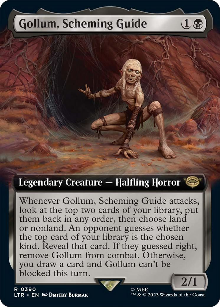 Gollum, Scheming Guide (Extended Art) [The Lord of the Rings: Tales of Middle-Earth] MTG Single Magic: The Gathering    | Red Claw Gaming