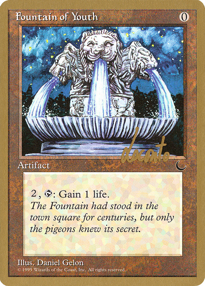 Fountain of Youth (Michael Loconto) [Pro Tour Collector Set] MTG Single Magic: The Gathering    | Red Claw Gaming