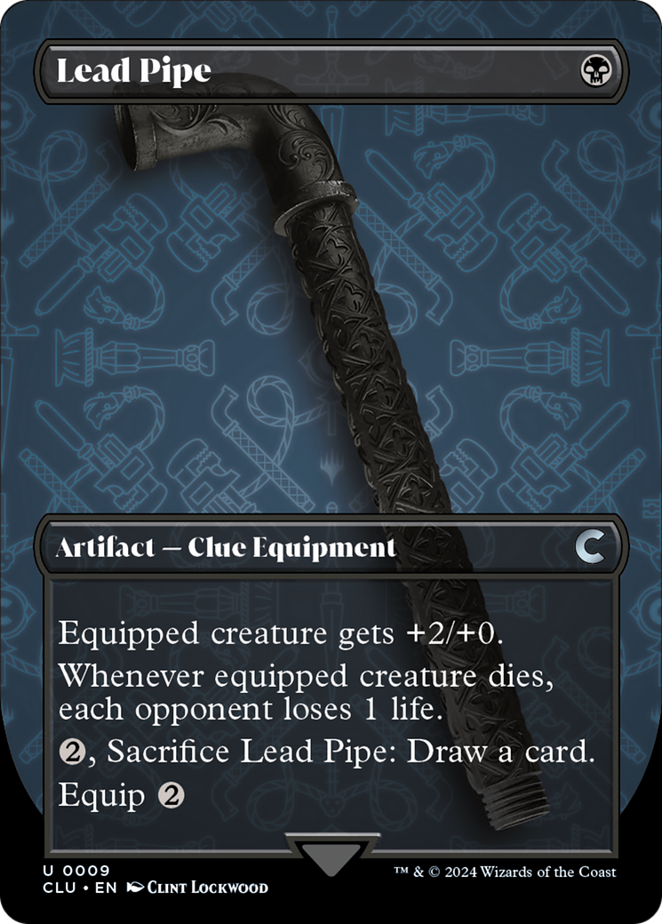 Lead Pipe (Borderless) [Ravnica: Clue Edition] MTG Single Magic: The Gathering    | Red Claw Gaming