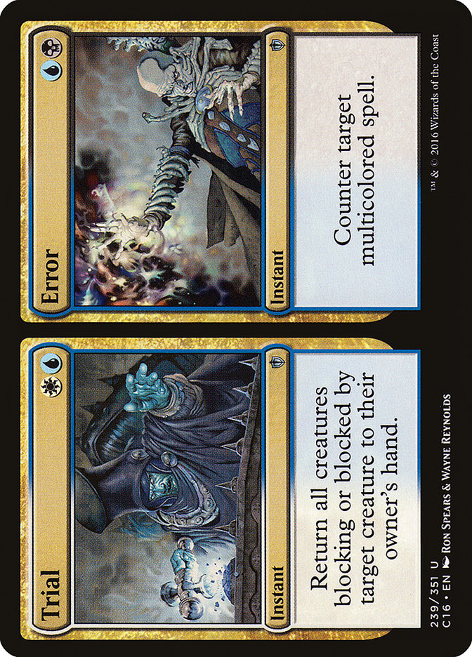 Trial // Error [Commander 2016] MTG Single Magic: The Gathering    | Red Claw Gaming