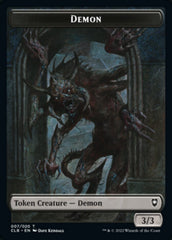 Treasure // Demon Double-Sided Token [Commander Legends: Battle for Baldur's Gate Tokens] MTG Single Magic: The Gathering    | Red Claw Gaming