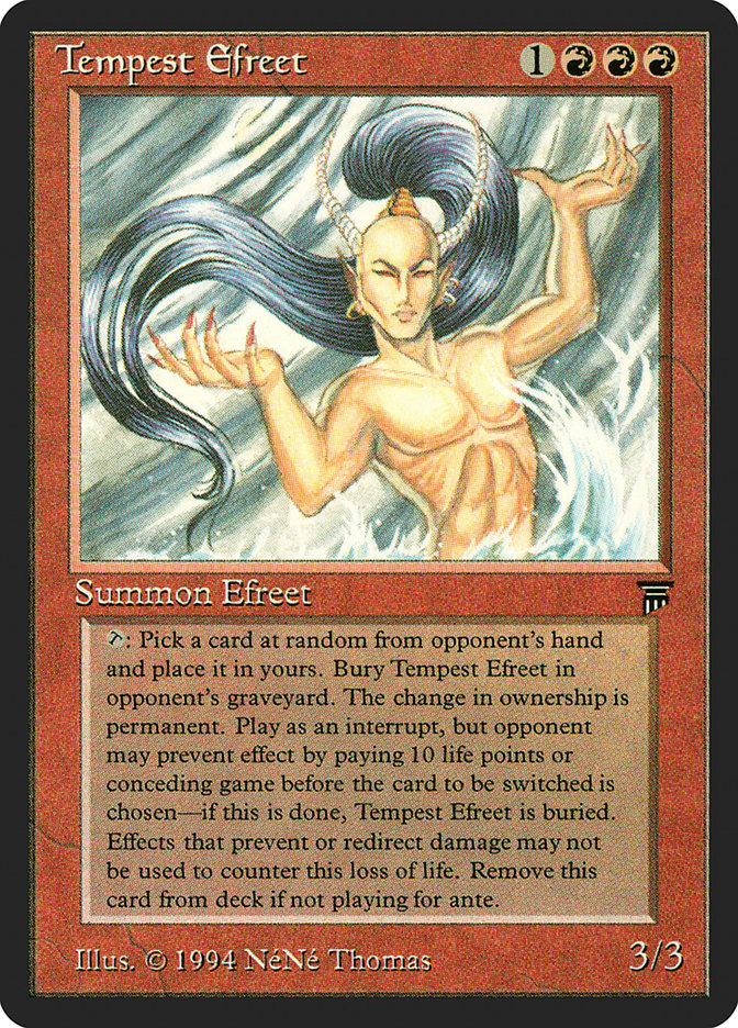 Tempest Efreet [Legends] MTG Single Magic: The Gathering    | Red Claw Gaming