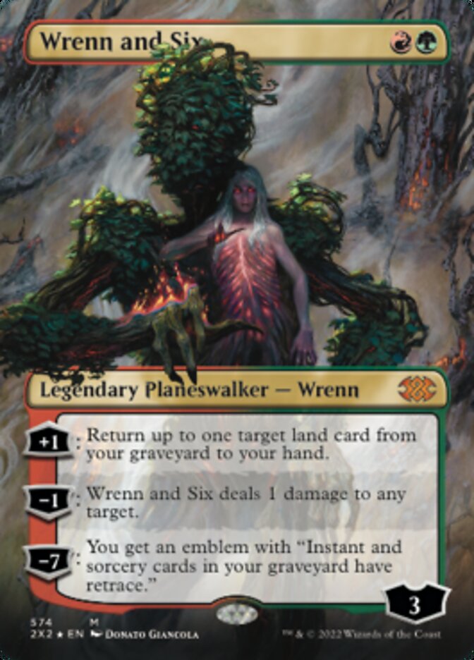 Wrenn and Six (Textured Foil) [Double Masters 2022] MTG Single Magic: The Gathering    | Red Claw Gaming