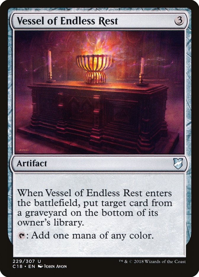 Vessel of Endless Rest [Commander 2018] MTG Single Magic: The Gathering    | Red Claw Gaming