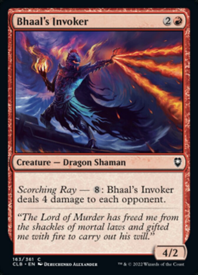 Bhaal's Invoker [Commander Legends: Battle for Baldur's Gate] MTG Single Magic: The Gathering    | Red Claw Gaming