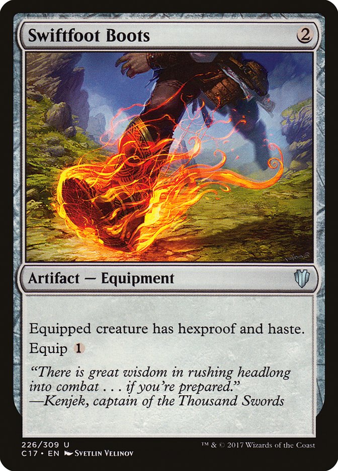 Swiftfoot Boots [Commander 2017] MTG Single Magic: The Gathering    | Red Claw Gaming