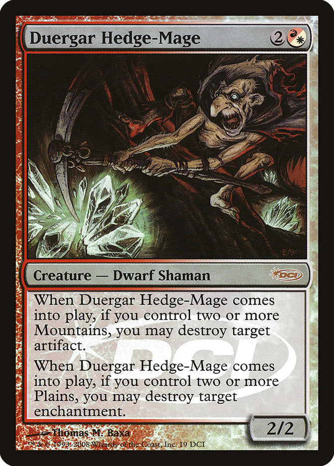 Duergar Hedge-Mage [Gateway 2008] MTG Single Magic: The Gathering    | Red Claw Gaming