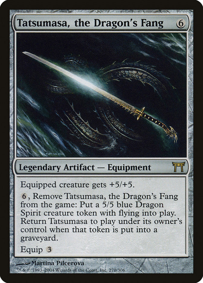 Tatsumasa, the Dragon's Fang [Champions of Kamigawa] MTG Single Magic: The Gathering    | Red Claw Gaming