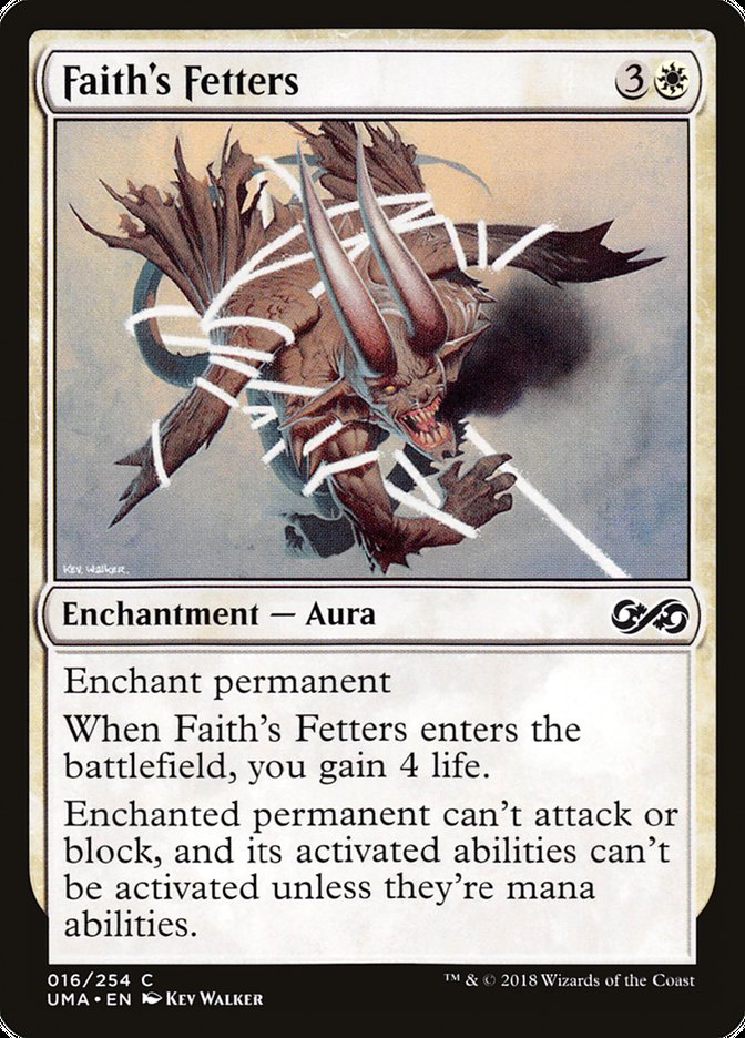 Faith's Fetters [Ultimate Masters] MTG Single Magic: The Gathering    | Red Claw Gaming