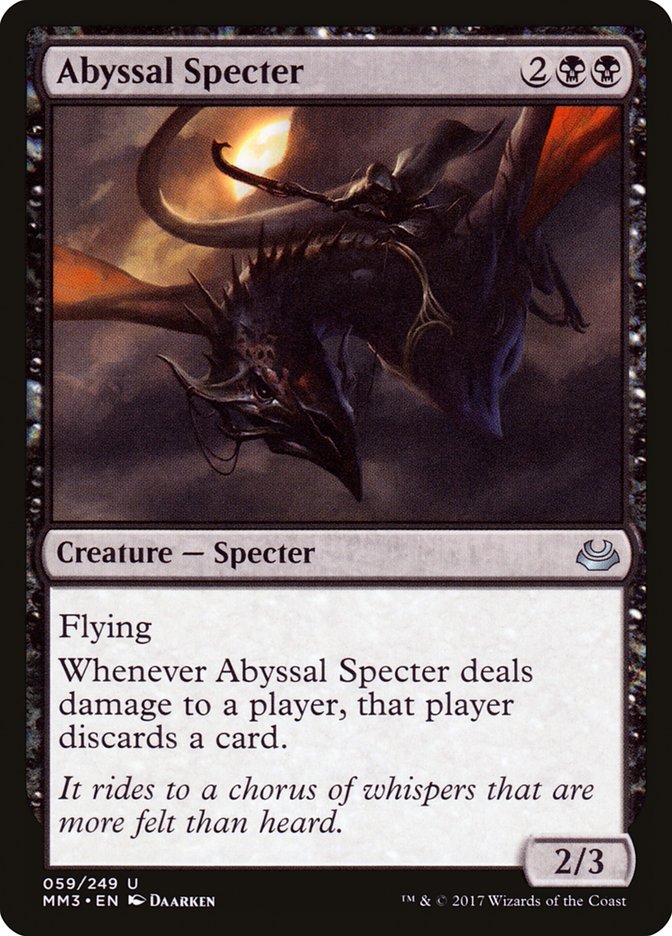 Abyssal Specter [Modern Masters 2017] MTG Single Magic: The Gathering    | Red Claw Gaming