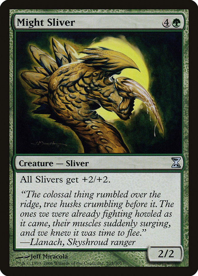 Might Sliver [Time Spiral] MTG Single Magic: The Gathering    | Red Claw Gaming