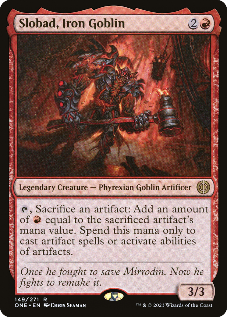 Slobad, Iron Goblin [Phyrexia: All Will Be One] MTG Single Magic: The Gathering    | Red Claw Gaming