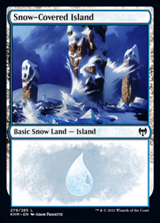 Snow-Covered Island (279) [Kaldheim] MTG Single Magic: The Gathering    | Red Claw Gaming