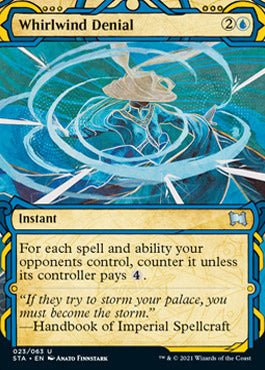 Whirlwind Denial (Foil Etched) [Strixhaven: School of Mages Mystical Archive] MTG Single Magic: The Gathering    | Red Claw Gaming
