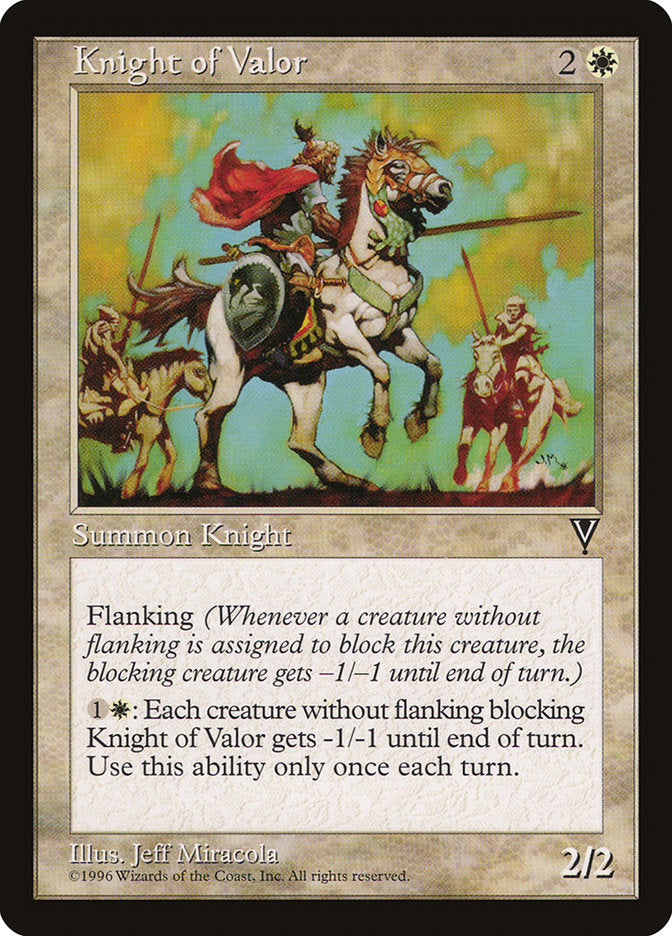 Knight of Valor [Visions] MTG Single Magic: The Gathering    | Red Claw Gaming