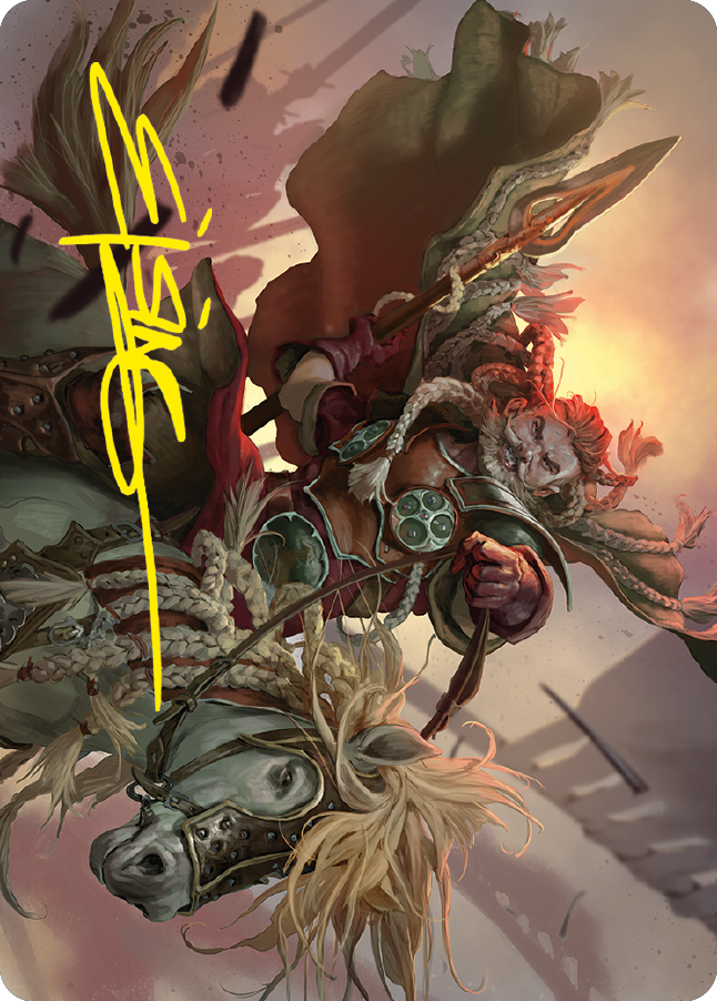 Eomer of the Riddermark Art Card (Gold-Stamped Signature) [The Lord of the Rings: Tales of Middle-earth Art Series] MTG Single Magic: The Gathering    | Red Claw Gaming