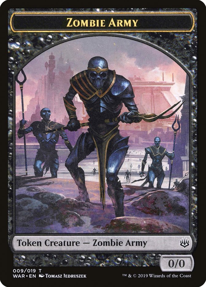 Zombie Army Token (009/019) [War of the Spark Tokens] MTG Single Magic: The Gathering    | Red Claw Gaming