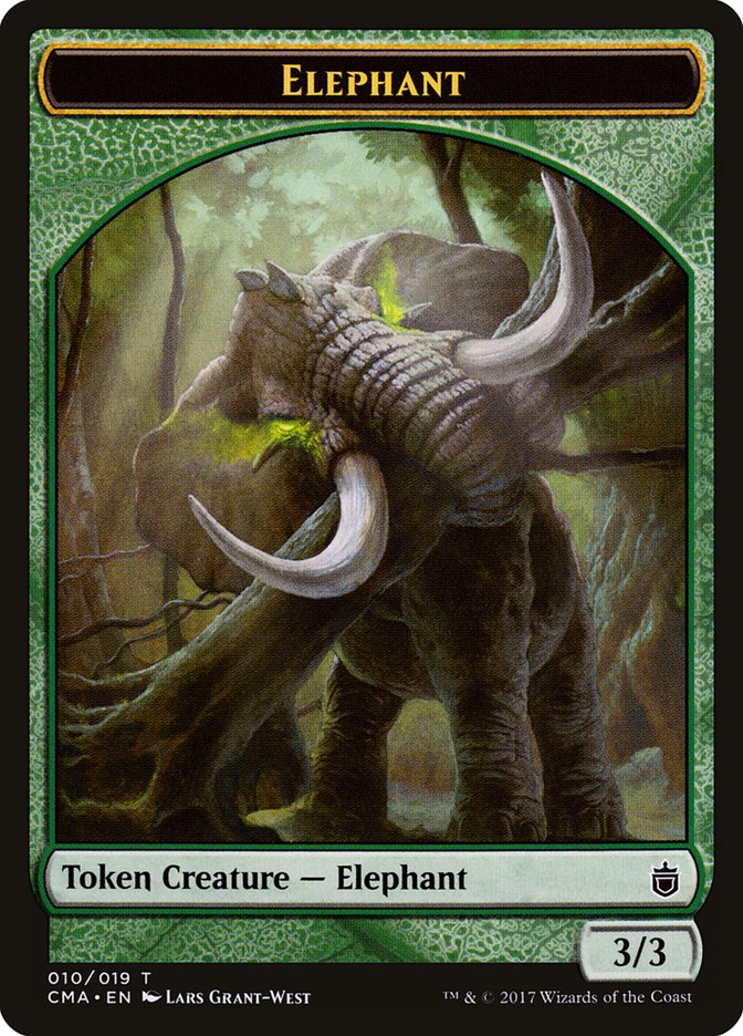 Elephant Token [Commander Anthology Tokens] MTG Single Magic: The Gathering    | Red Claw Gaming