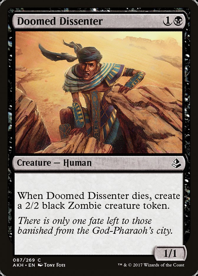 Doomed Dissenter [Amonkhet] MTG Single Magic: The Gathering    | Red Claw Gaming