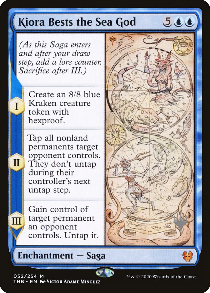 Kiora Bests the Sea God (Promo Pack) [Theros Beyond Death Promos] MTG Single Magic: The Gathering    | Red Claw Gaming