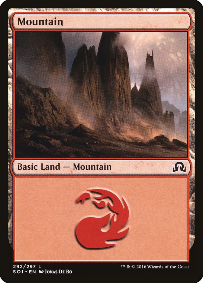 Mountain (292) [Shadows over Innistrad] MTG Single Magic: The Gathering    | Red Claw Gaming