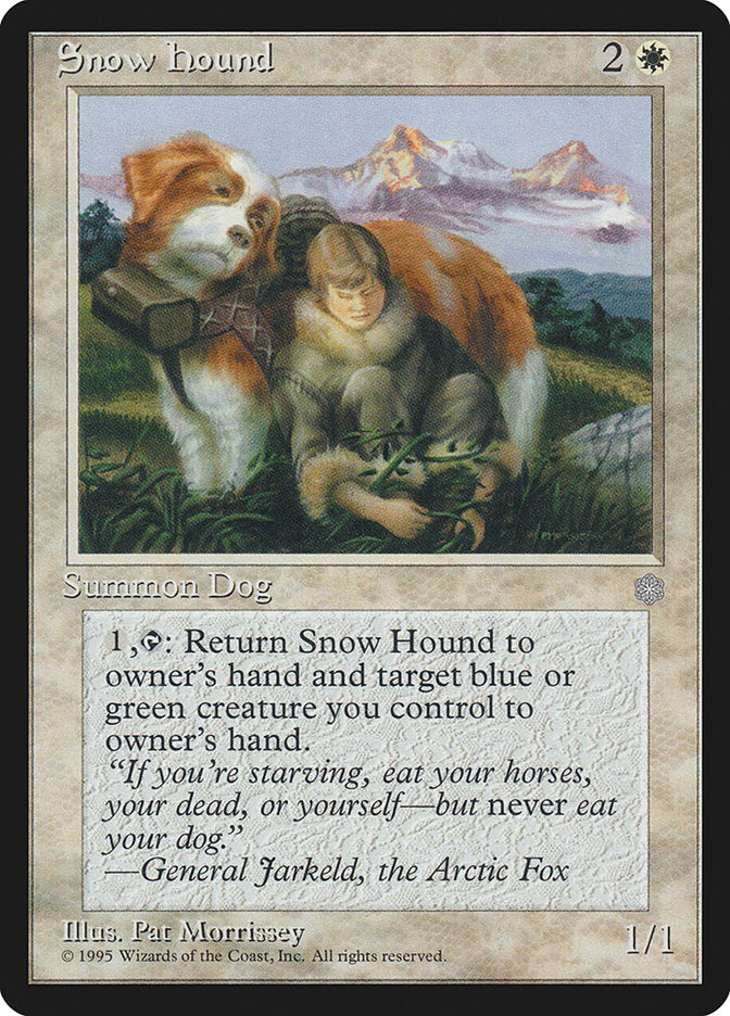 Snow Hound [Ice Age] MTG Single Magic: The Gathering    | Red Claw Gaming