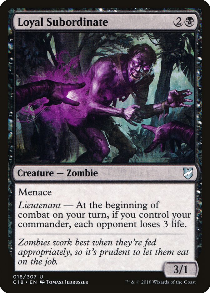 Loyal Subordinate [Commander 2018] MTG Single Magic: The Gathering    | Red Claw Gaming