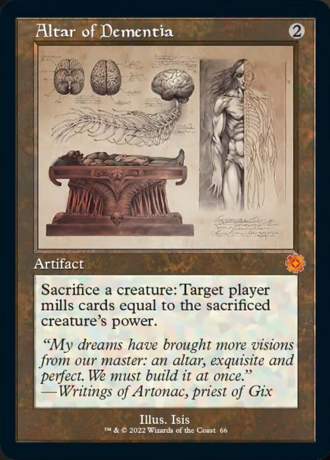 Altar of Dementia (Retro Schematic) [The Brothers' War Retro Artifacts] MTG Single Magic: The Gathering    | Red Claw Gaming