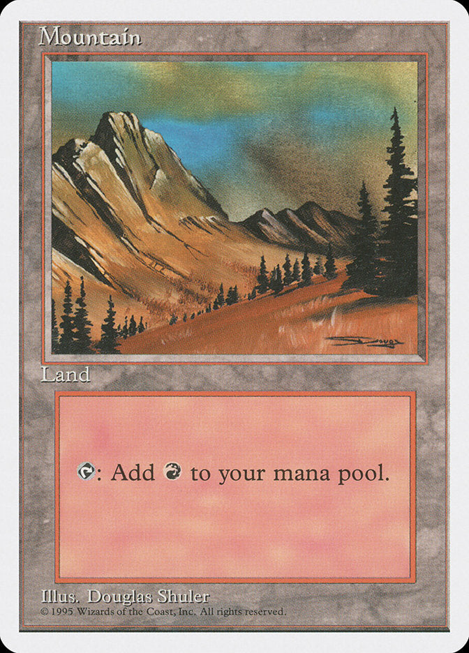 Mountain (No Snow) [Fourth Edition] MTG Single Magic: The Gathering    | Red Claw Gaming