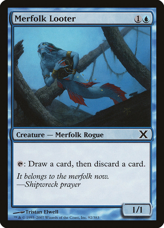 Merfolk Looter [Tenth Edition] MTG Single Magic: The Gathering    | Red Claw Gaming
