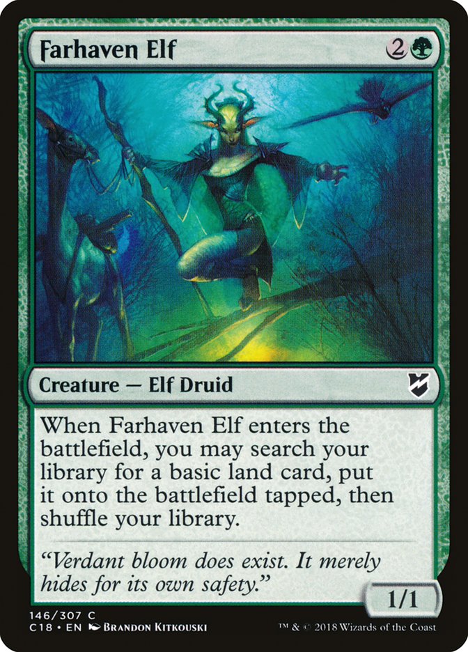 Farhaven Elf [Commander 2018] MTG Single Magic: The Gathering    | Red Claw Gaming