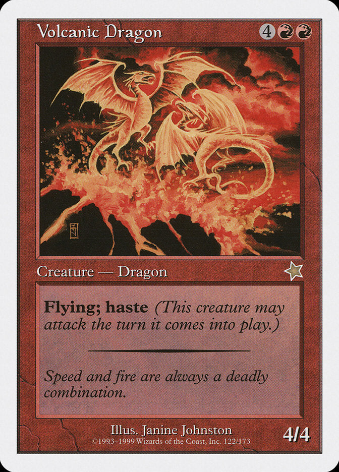 Volcanic Dragon [Starter 1999] MTG Single Magic: The Gathering    | Red Claw Gaming
