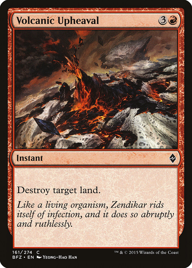 Volcanic Upheaval [Battle for Zendikar] MTG Single Magic: The Gathering    | Red Claw Gaming