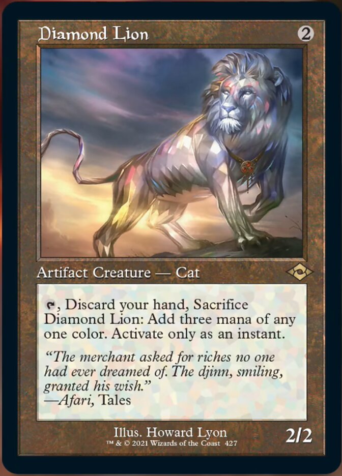 Diamond Lion (Retro Foil Etched) [Modern Horizons 2] MTG Single Magic: The Gathering    | Red Claw Gaming