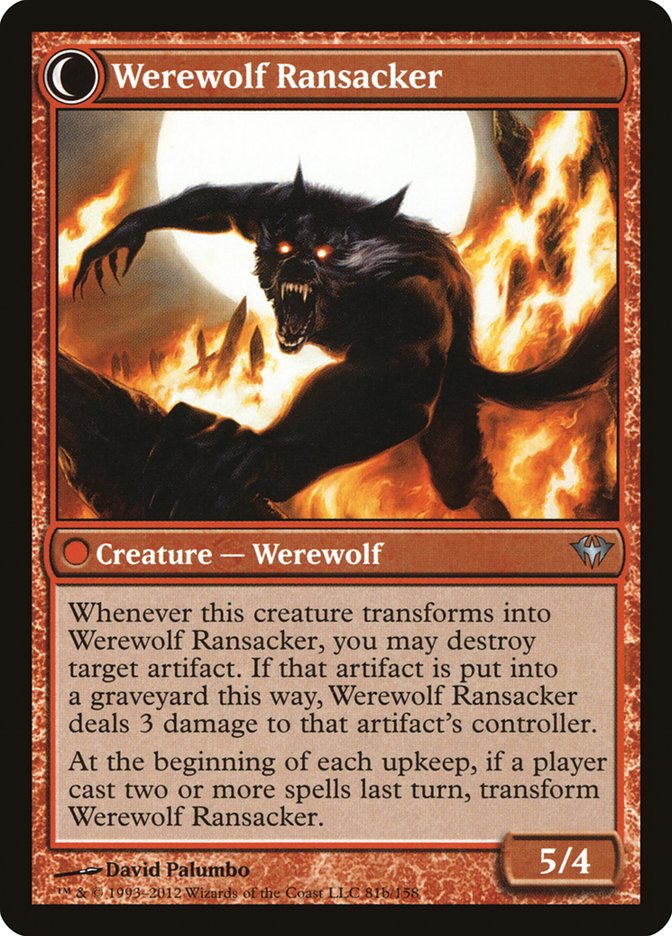 Afflicted Deserter // Werewolf Ransacker [Dark Ascension] MTG Single Magic: The Gathering    | Red Claw Gaming