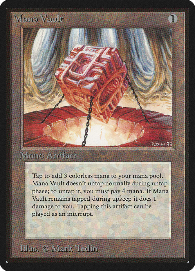 Mana Vault [Beta Edition] MTG Single Magic: The Gathering    | Red Claw Gaming